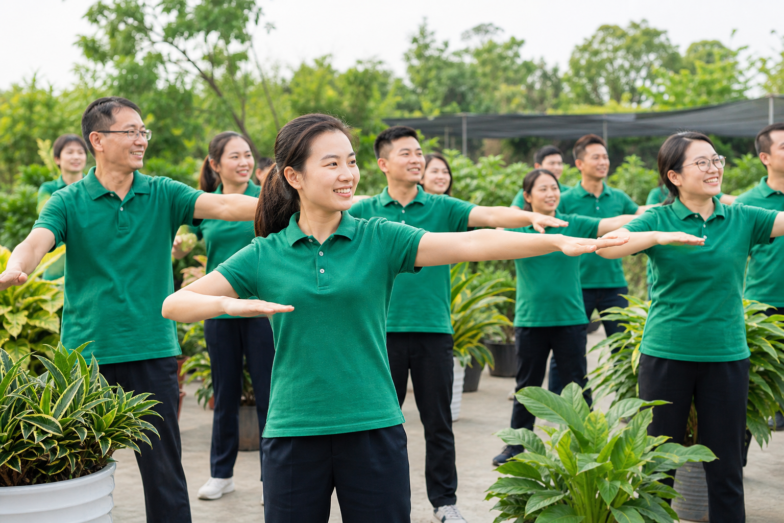 花更好员工团建活动
